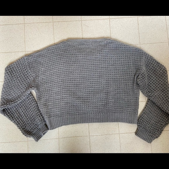 Grey PrettyLittleThing Knit Crew Neck Sweater - Picture 3 of 3